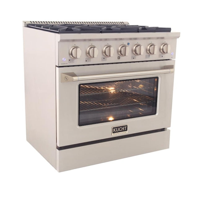 Kucht Professional 36 in. 5.2 cu. ft. Dual Fuel Range KDF362 - image 6