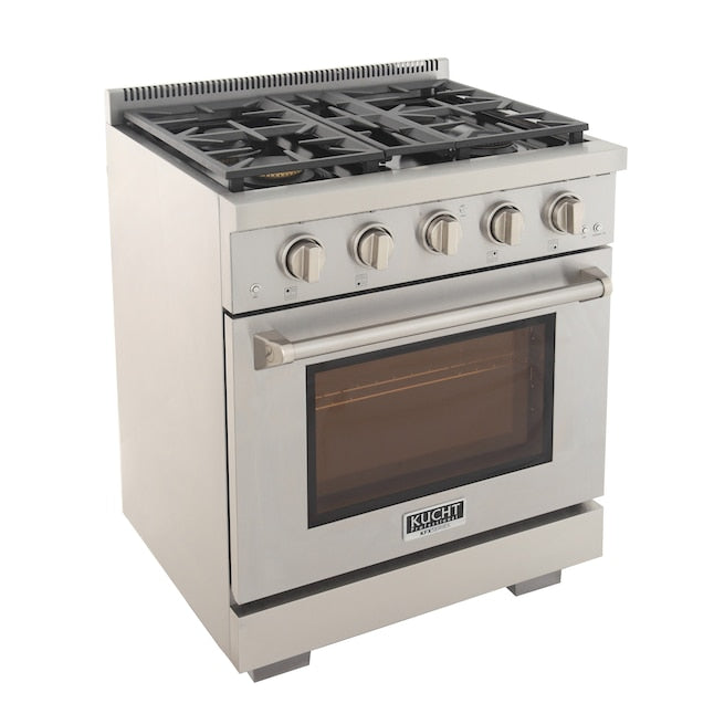 Kucht Professional 30 in. 4.2 cu. ft. Natural Gas Range and Convection Oven KFX3000X - image 3