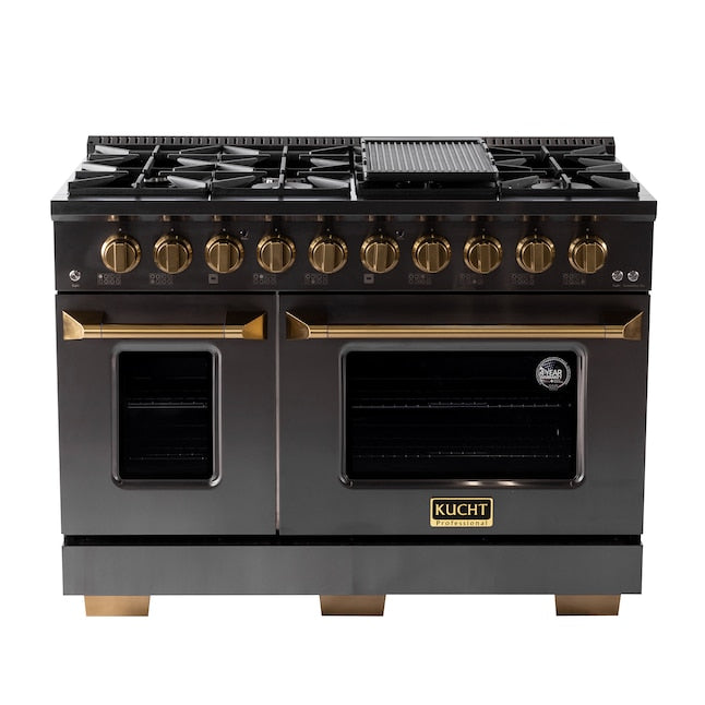 Kucht Gemstone Professional 48 in. 6.7 cu. ft. Dual Fuel Range KED484 - image 3