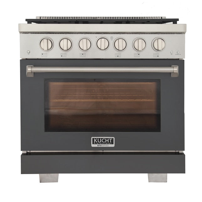 Kucht Professional 36 in. 5.2 cu. ft. Natural Gas Range and Convection Oven KFX3600X - image 219