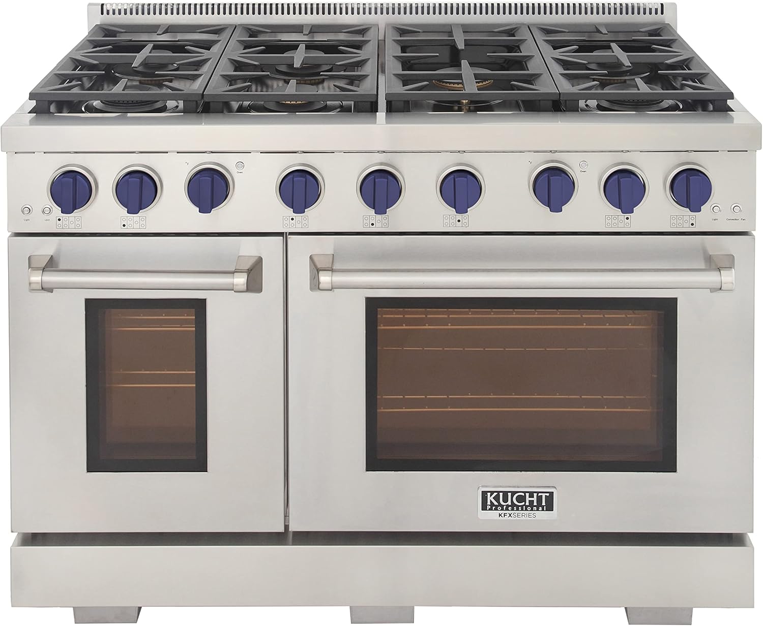 Kucht Professional 48 in. 6.7 cu. ft. Natural Gas Range with Sealed Burners, Grill / Griddle and Two Ovens - One Convection - in Stainless Steel KFX480 - image 63