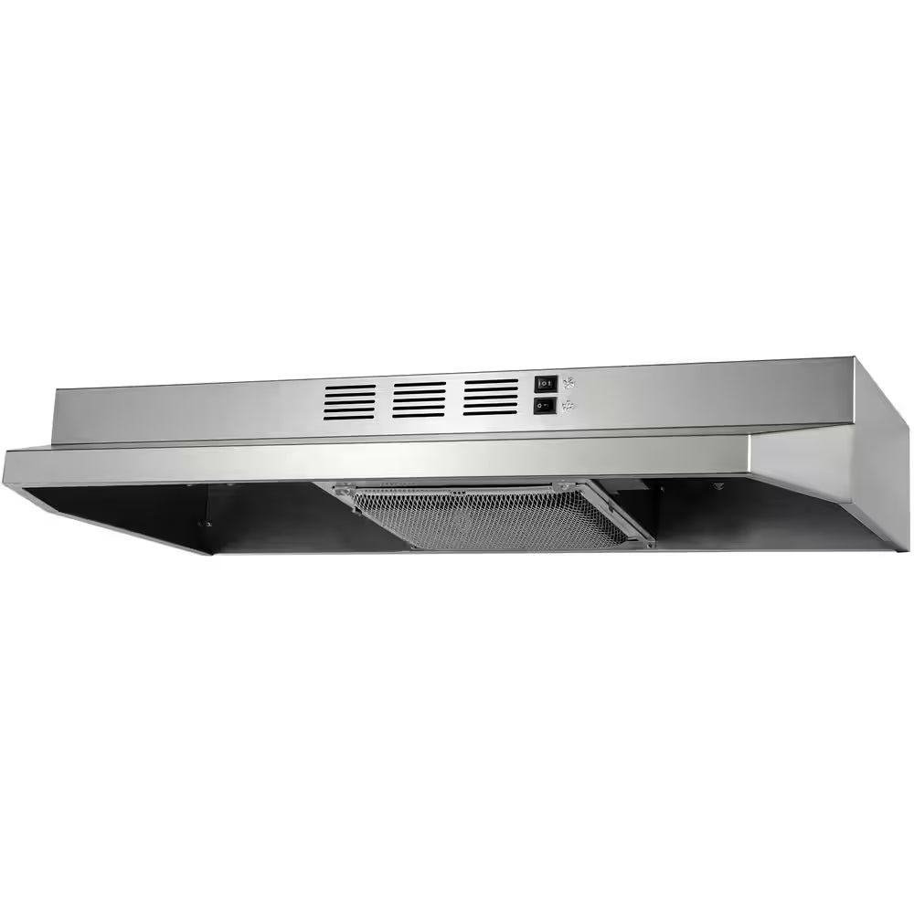 36-In Stainless Steel under Cabinet Range Hood with Charcoal Filter
