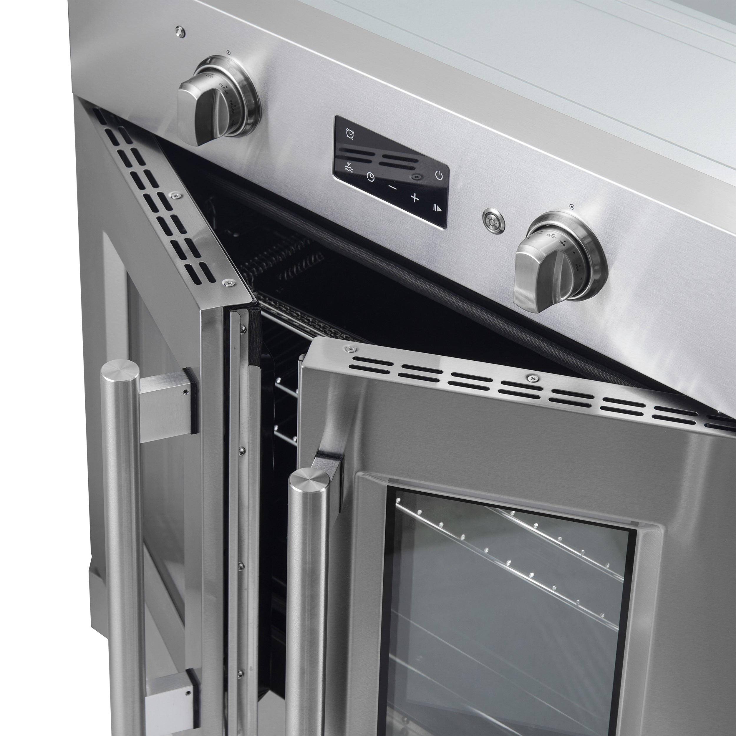 Forno Asti 30-Inch French Door Electric Wall Oven in Stainless Steel, 3.68 cu. ft. True Convection, 3,600W, Air Fry, Sous Vide, Self-Clean
