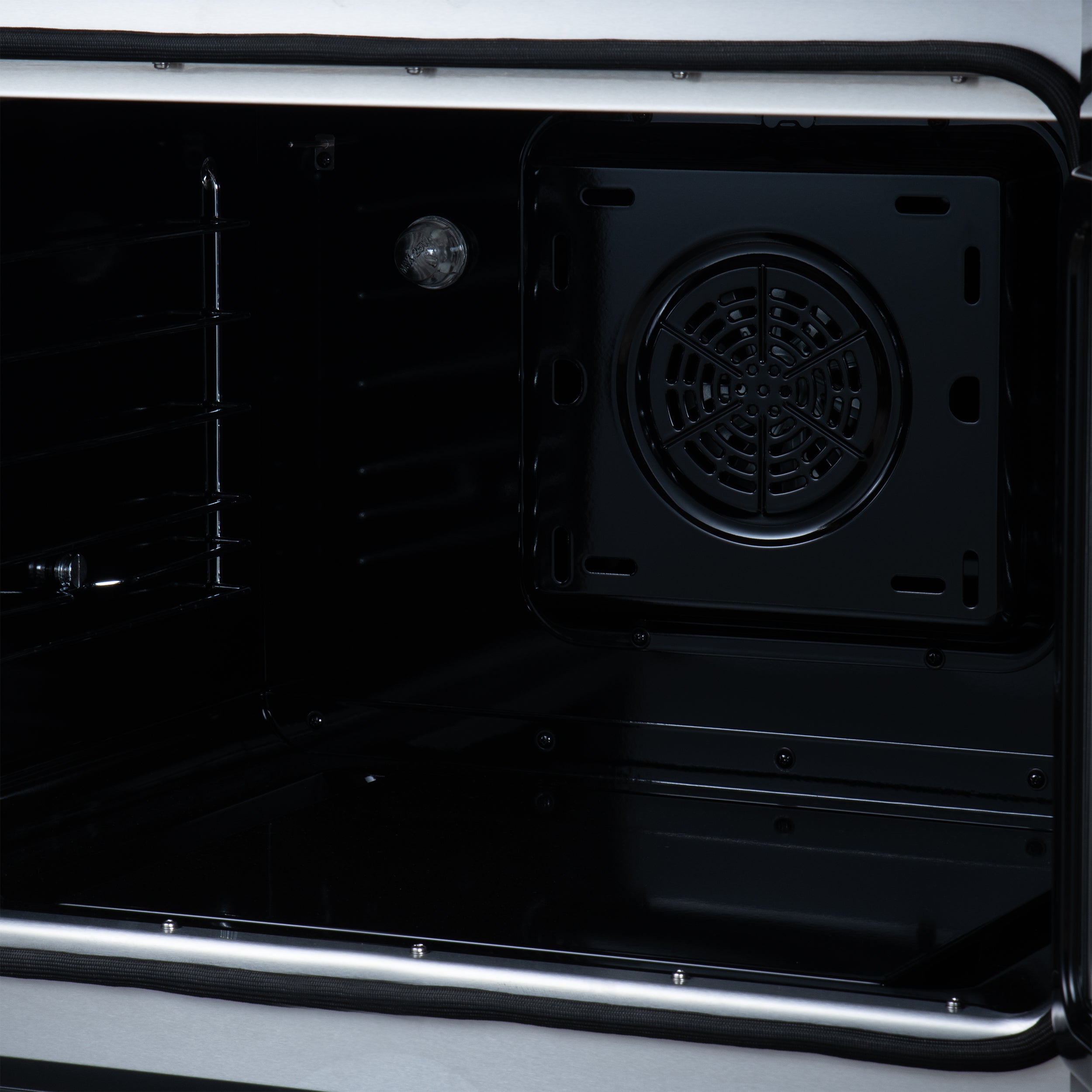 Torino French Door 30 Inch Induction Range with Air Fryer, Air Sous Vide & True Convection, Dual Broiler, Black