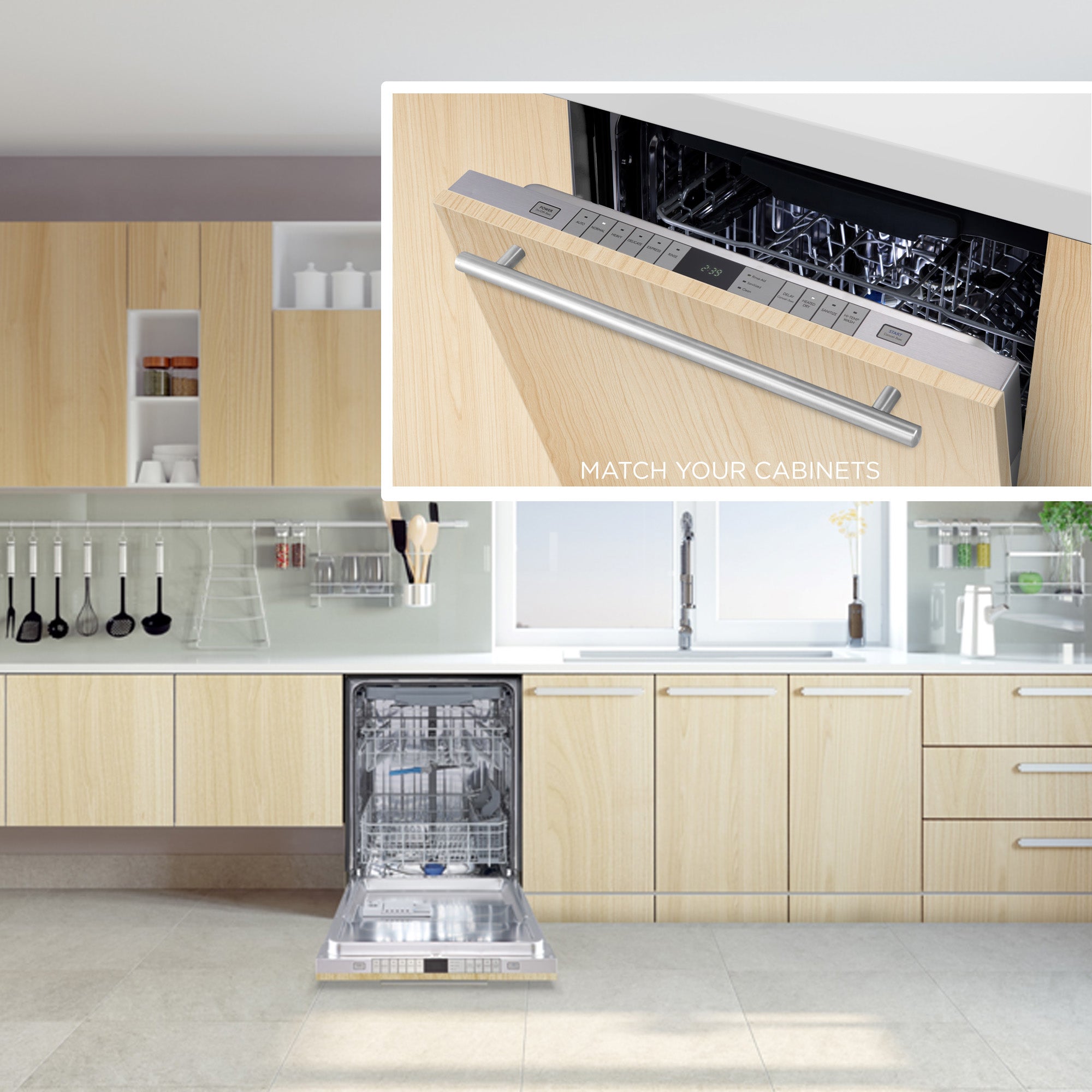 Kucht Professional 24 in. Top Control Dishwasher Panel Ready KD240PR - image 4