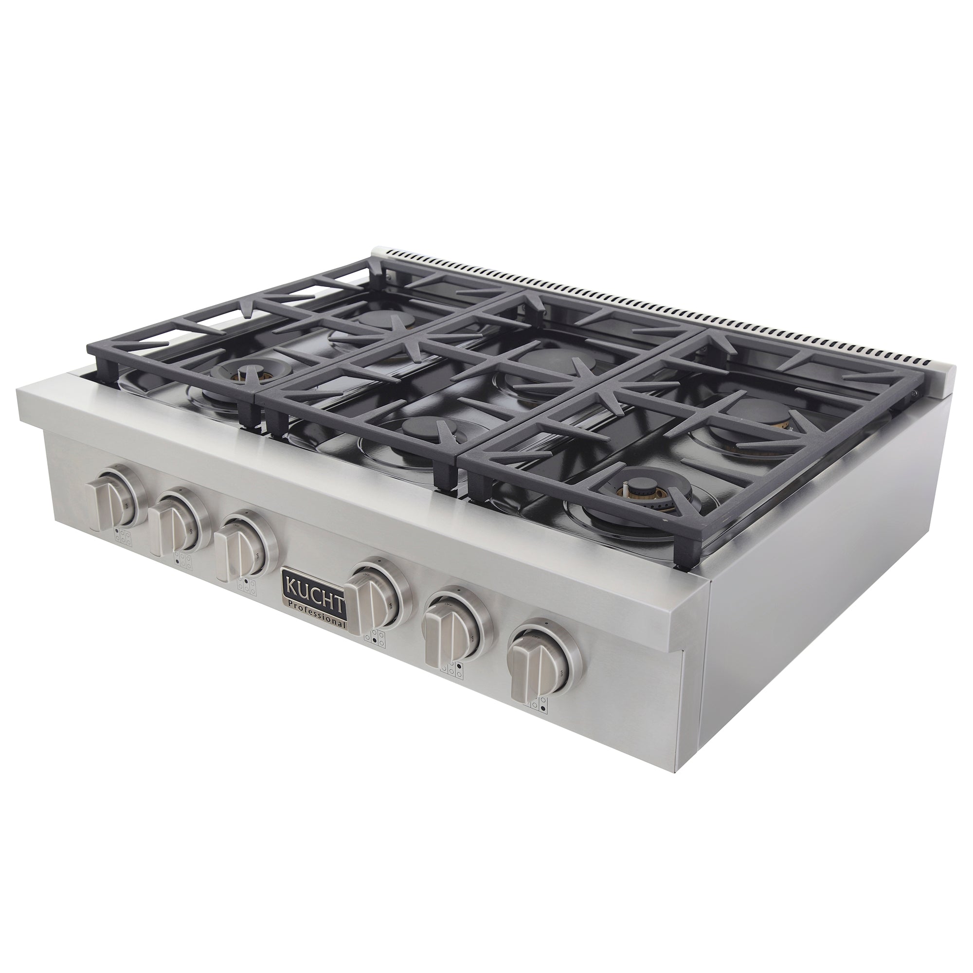 Kucht Professional 36 in.Natural Gas Range Top with Sealed Burners in Stainless Steel KFX369T - image 4