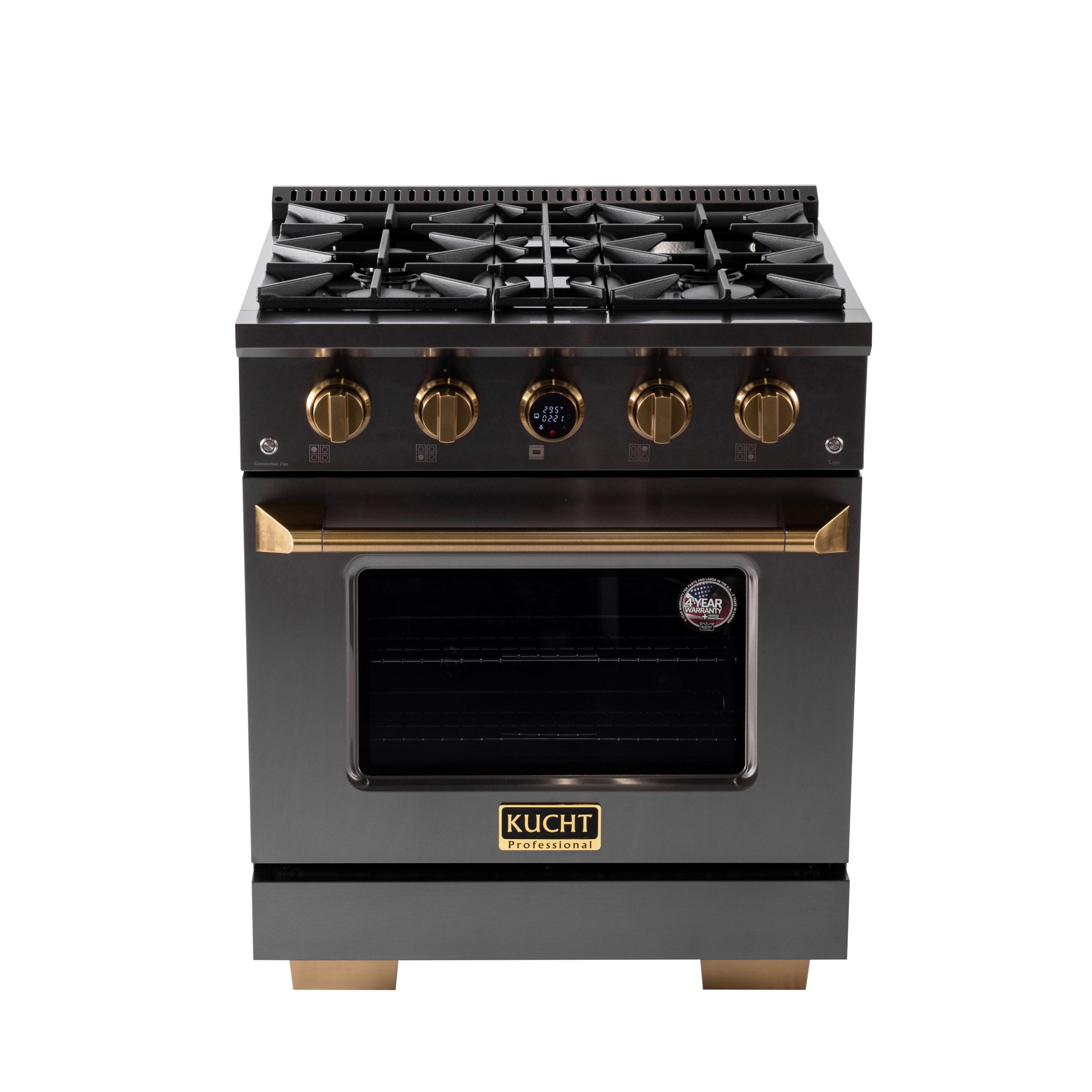 Kucht 30 in. 4.2 cu. ft. 4 Burners Dual Fuel Range KXD30 - image 2