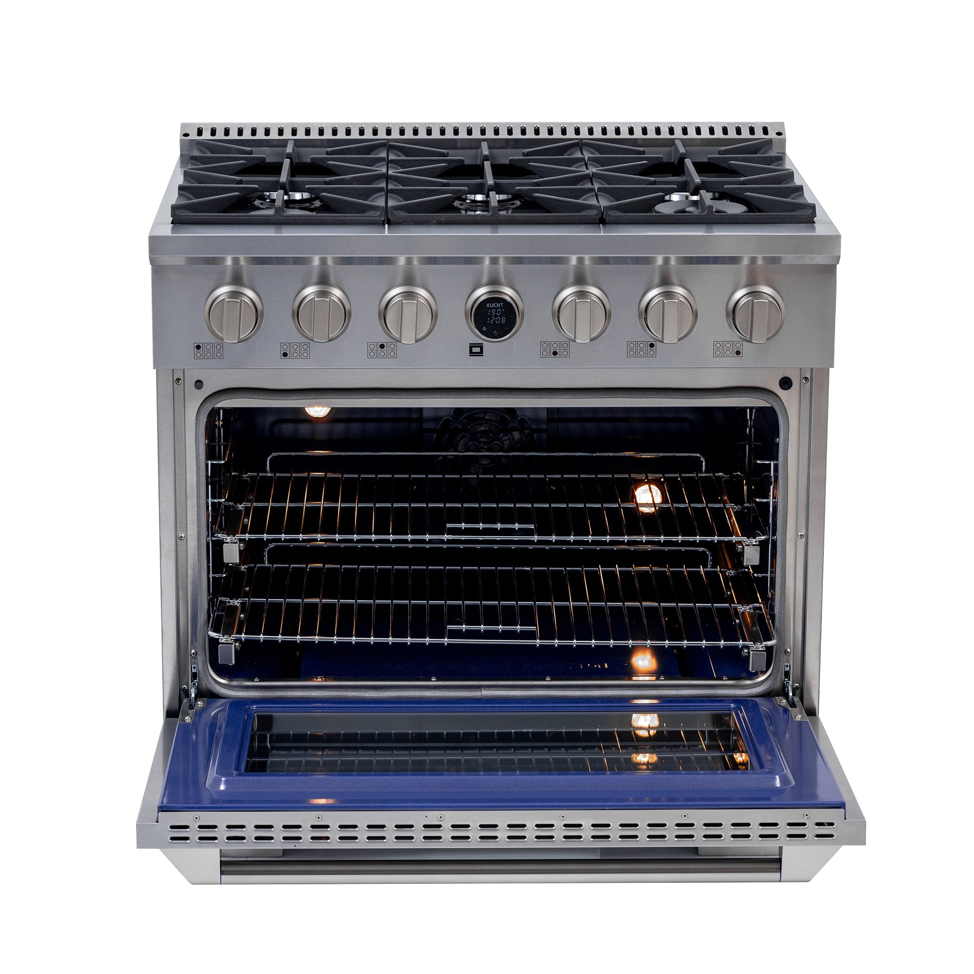 Kucht 36 in. 5.2 cu. ft. 6 Burners Dual Fuel Range KXP36 - image 8