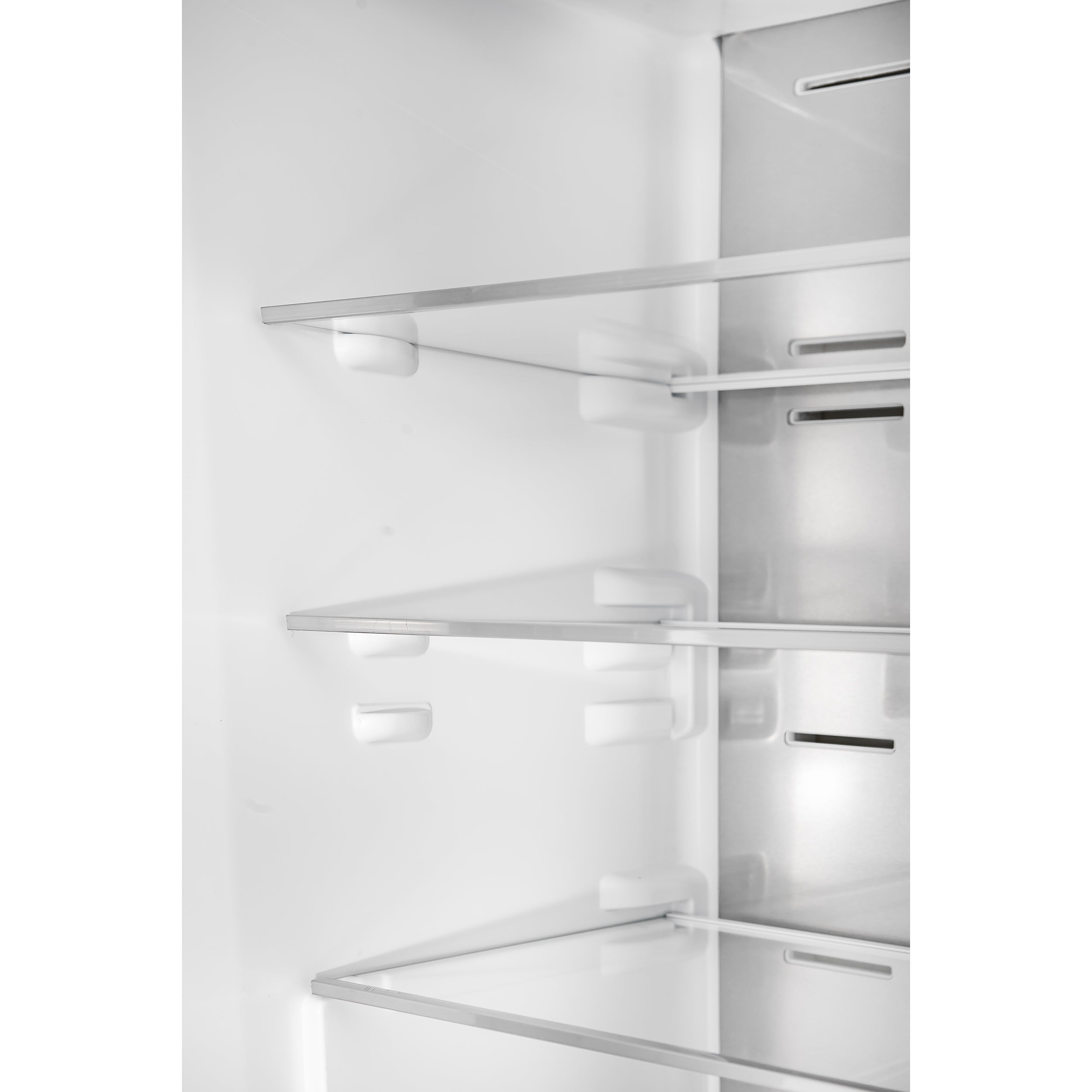 Custodia 48" Bottom Freezer combo, 20.6 cf., Ice Maker, Total No frost, Black, Antique Brass handles