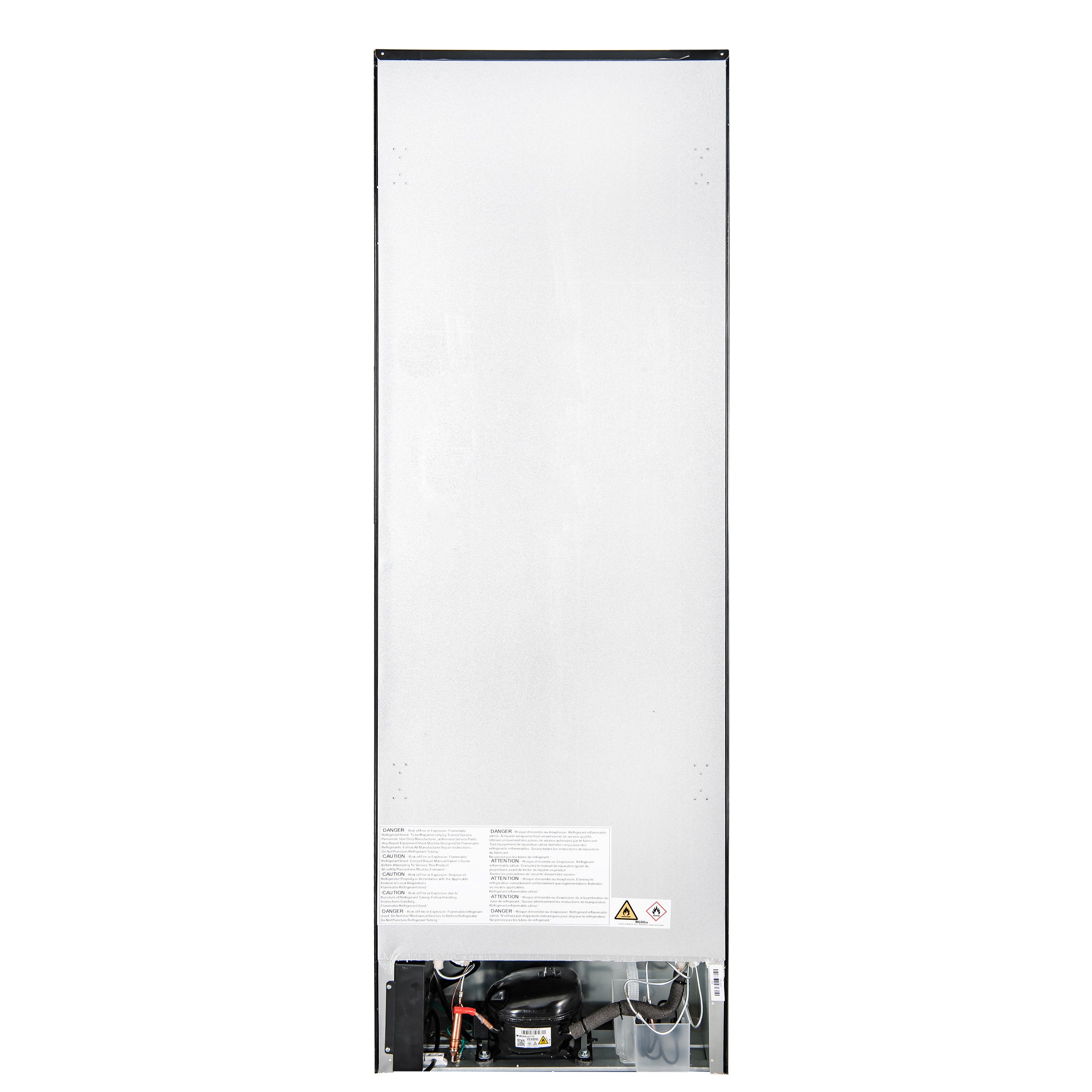 Custodia 24" Bottom Freezer, 10.3 cf., Right Swing, Total No frost, Black, Antique Brass handles