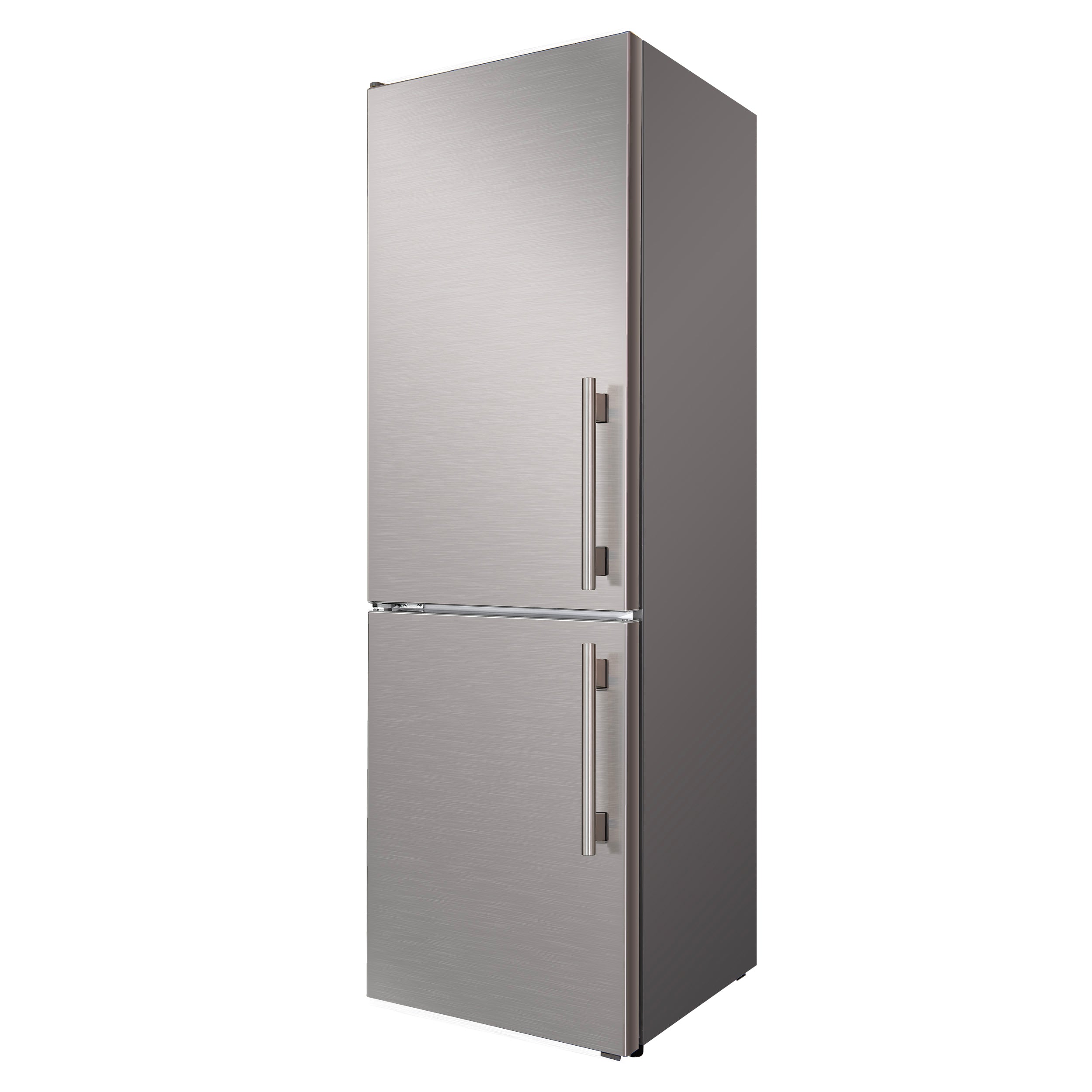 Custodia 24" Bottom Freezer, 10.3 cf., Left Swing, Ice Maker, Total No frost, Stainless Steel handles