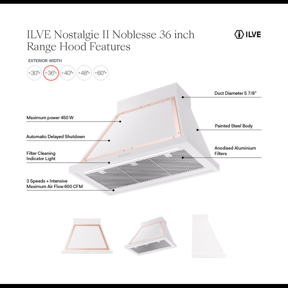 ILVE Nostalgie II Noblesse 36 inch Range Hood - image 37