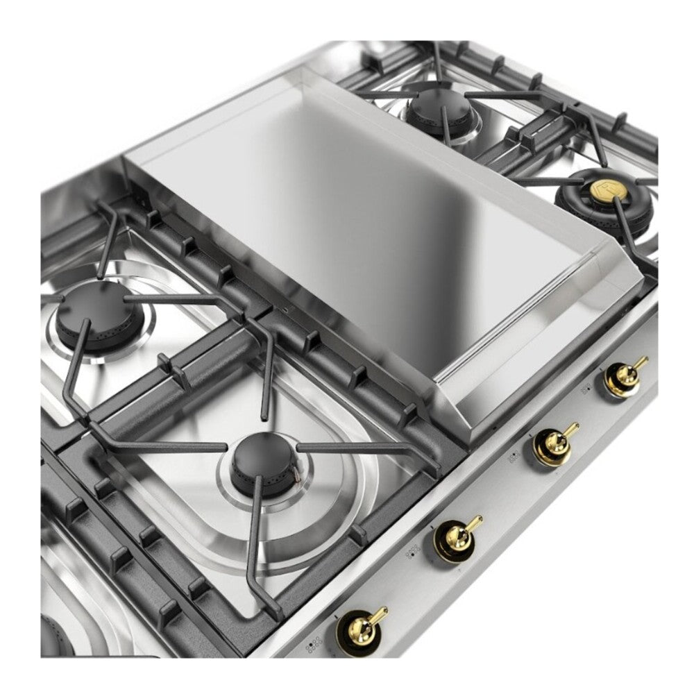 ILVE Nostalgie II 48 inch Gas Cooktop with 8 Burners, Griddle, in Stainless Steel - image 11