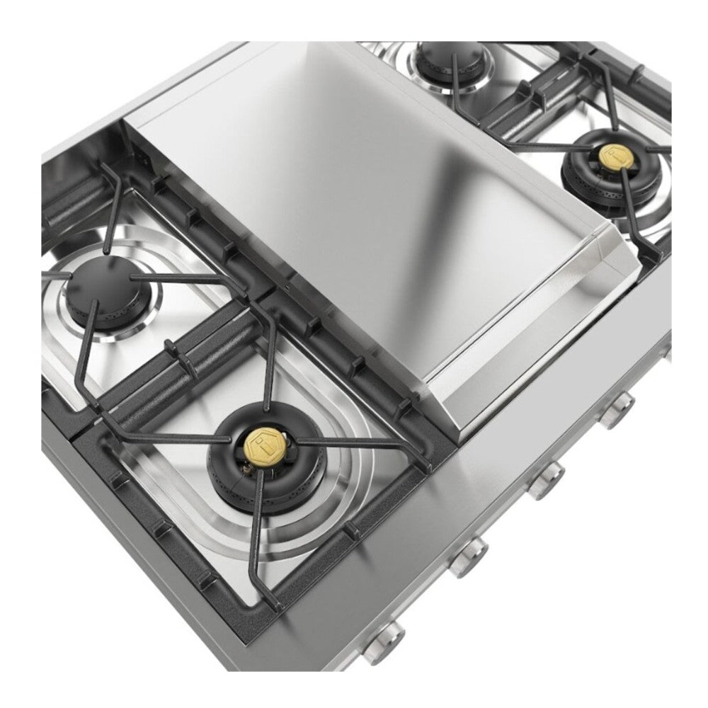 ILVE Professional Plus II 36 inch Built-In Gas Rangetop with Griddle, in Stainless Steel - image 6