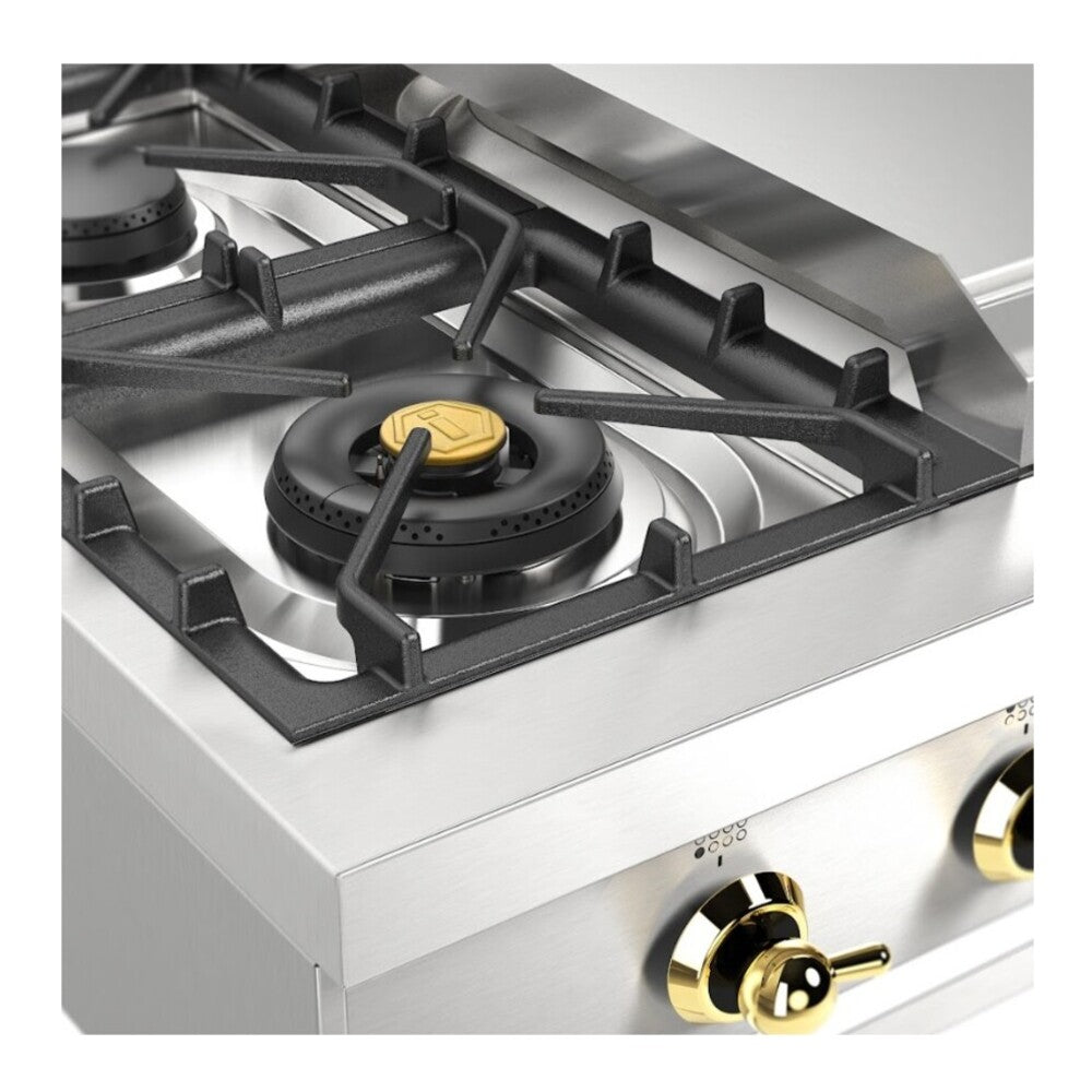 ILVE Nostalgie II 48 inch Built-In Gas Rangetop with Griddle, in Stainless Steel - image 16