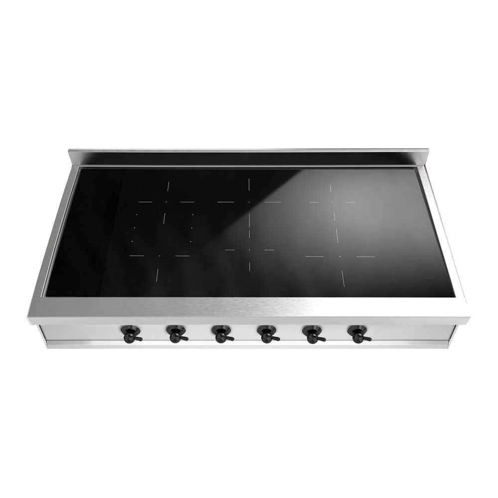 ILVE Nostalgie II 48 inch Built-In Induction Rangetop with 6 Elements, Stainless Steel - UHCPI486NSSB