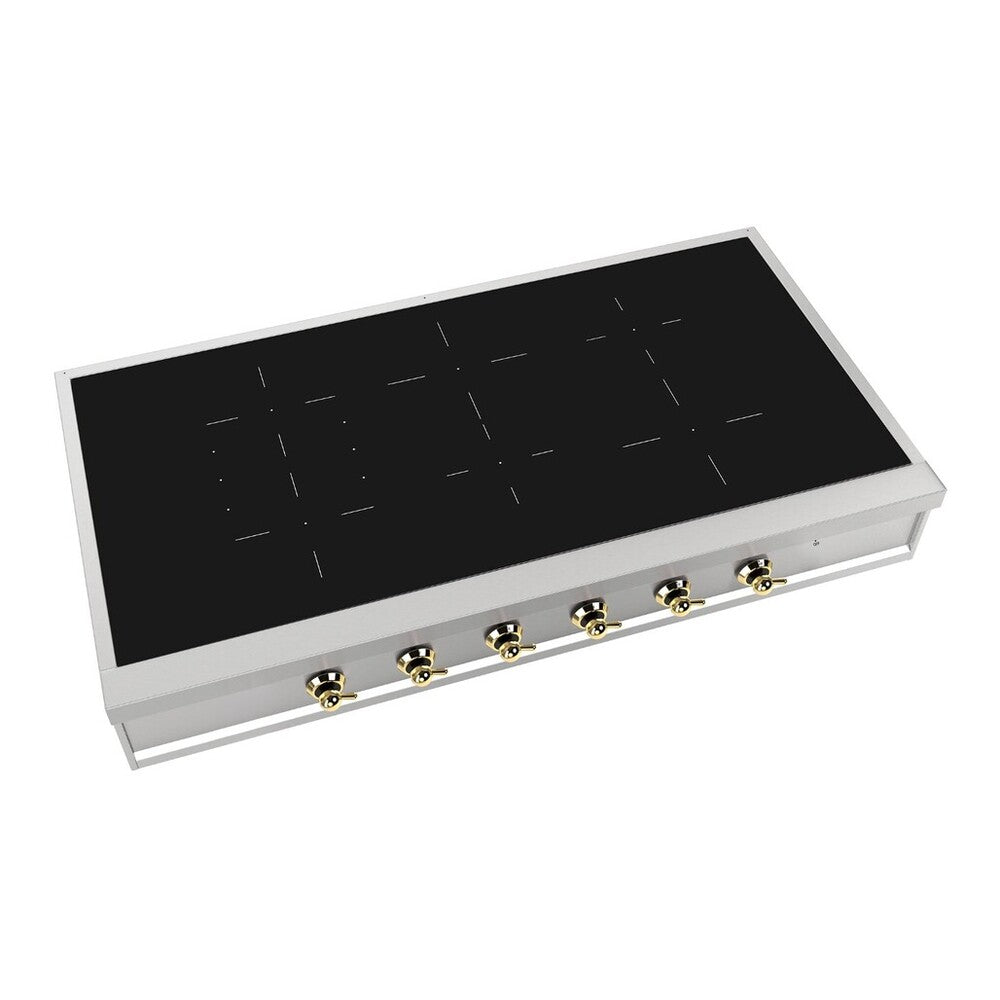ILVE Nostalgie II 48 inch Built-In Induction Rangetop with 6 Elements, Stainless Steel - image 6