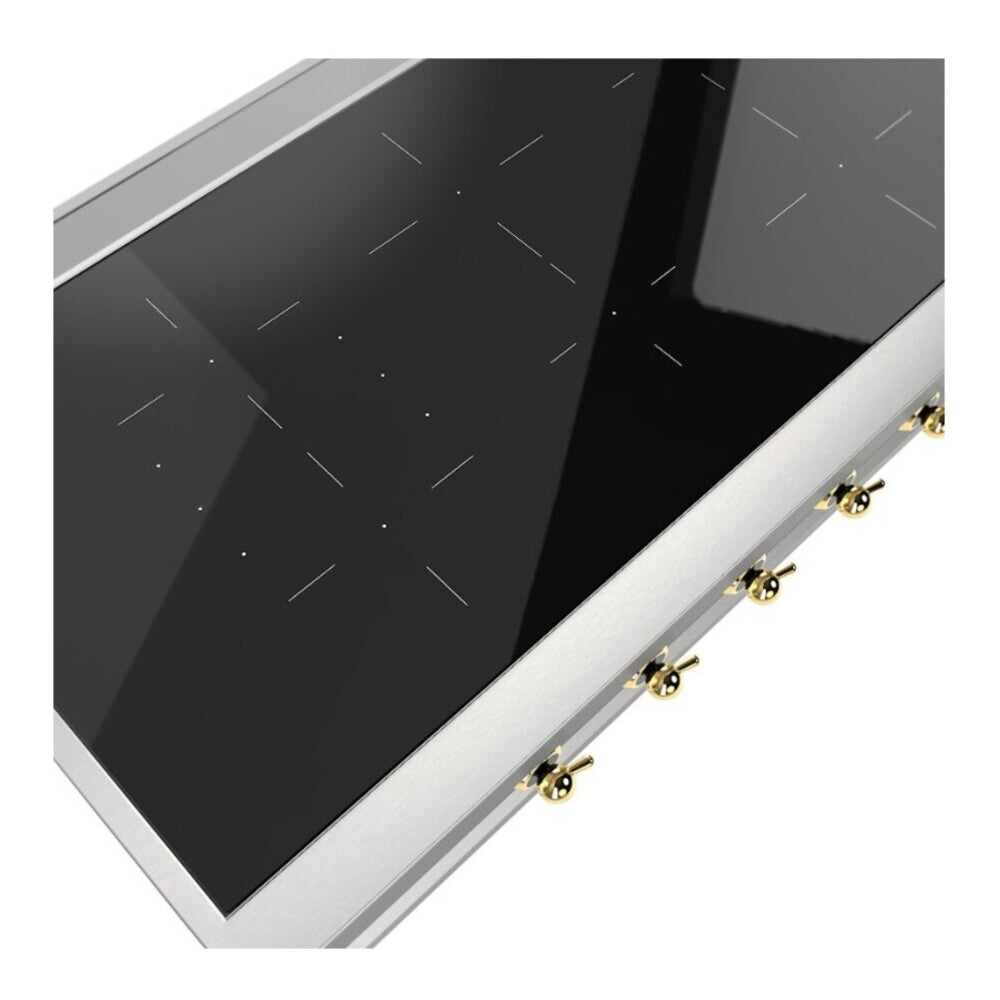 ILVE Nostalgie II 48 inch Built-In Induction Rangetop with 6 Elements, Stainless Steel - image 9