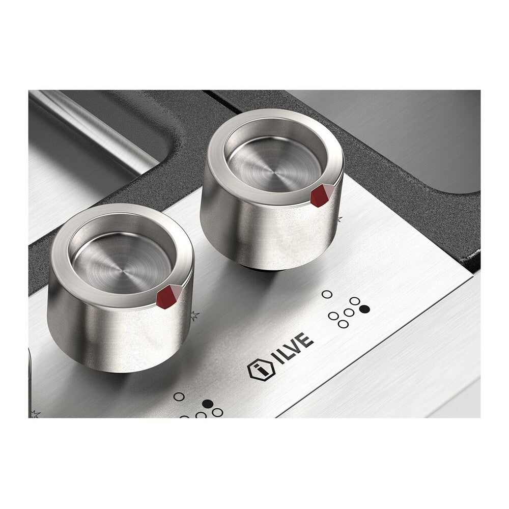 ILVE Panoramagic 48 inch Built-In Gas Cooktop with Total Black Brass Burners, in Stainless Steel - image 13