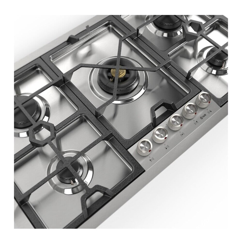 ILVE Panoramagic 36 inch Built-In Gas Cooktop with 5 Burners, in Stainless Steel - image 8