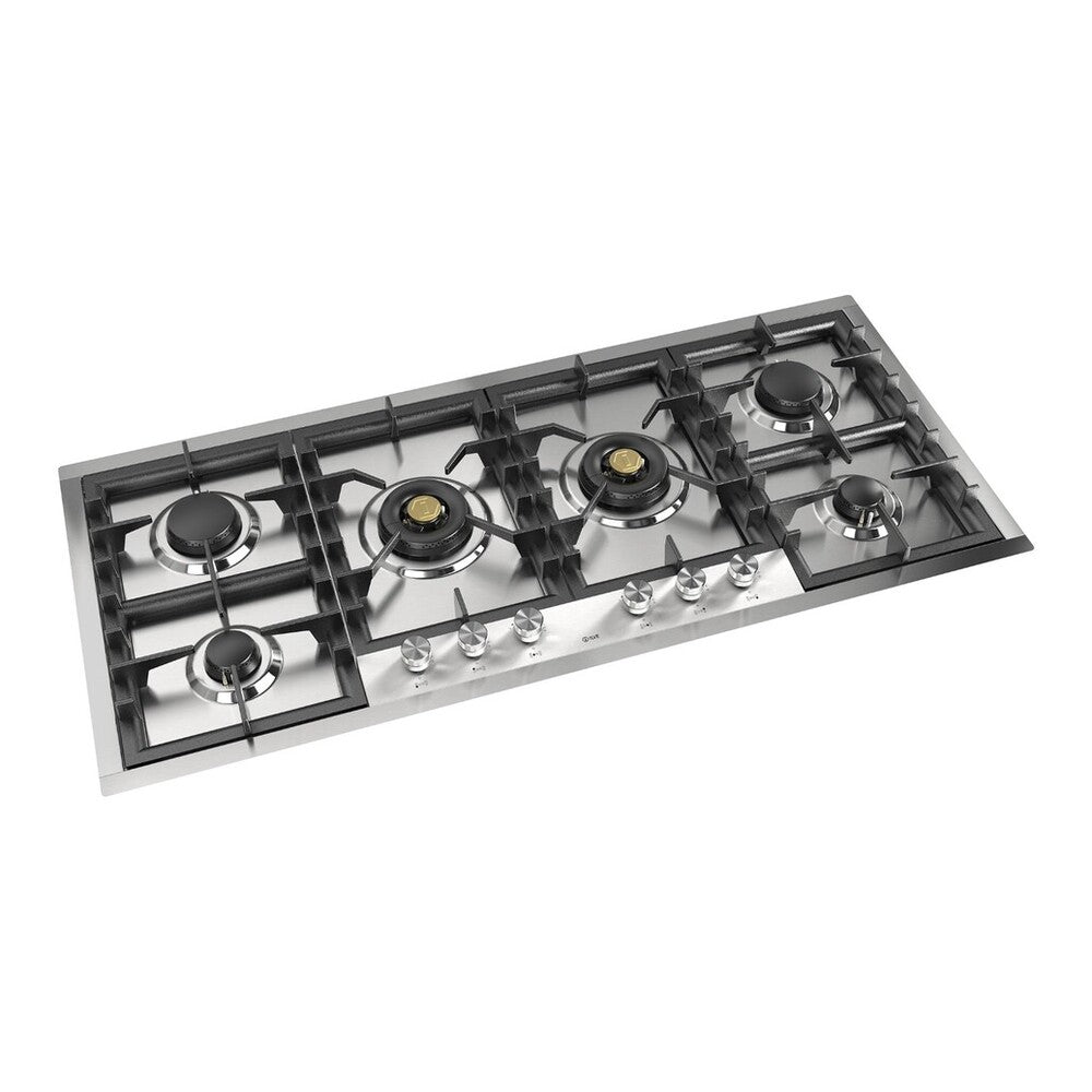 ILVE Professional Plus II 48 inch Built-In Gas Cooktop with Total Black Brass Burners, in Stainless Steel - image 10