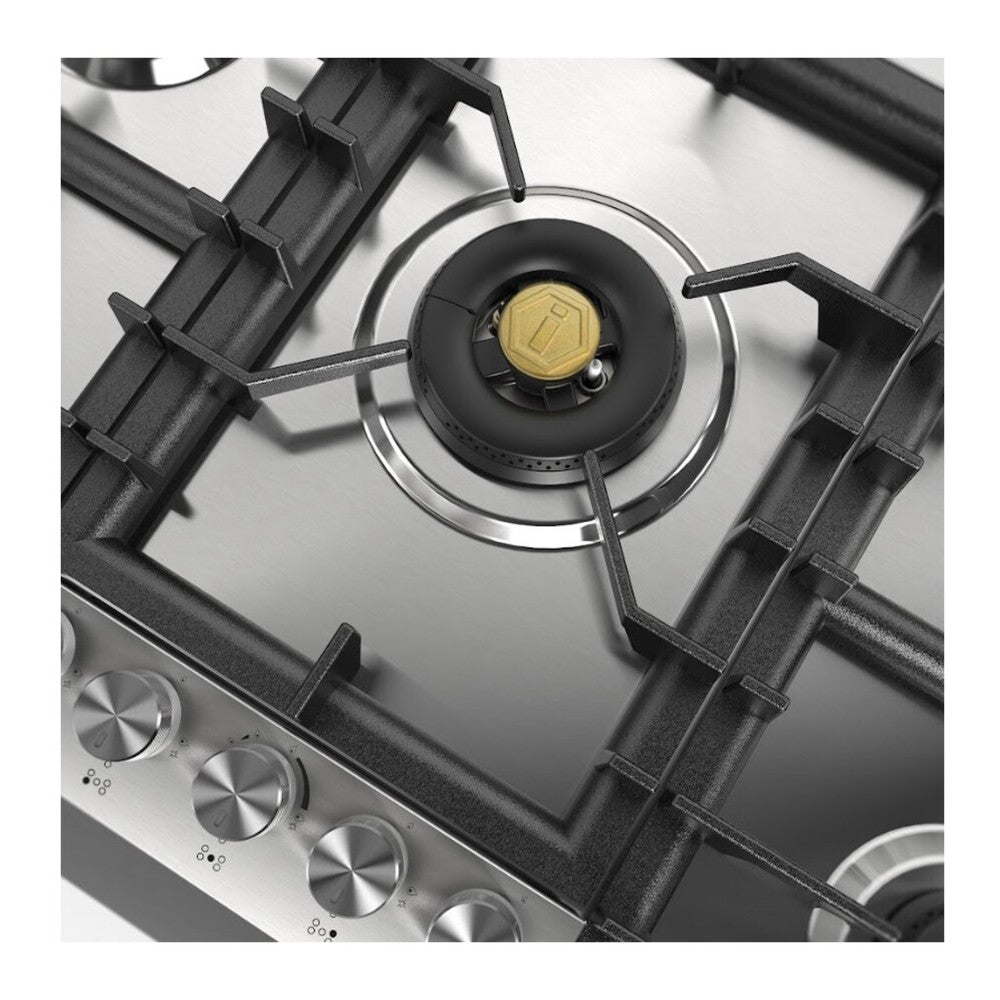 ILVE Professional Plus II 36 inch Built-In Gas Cooktop with Total Black Brass Burners, in Stainless Steel - image 10