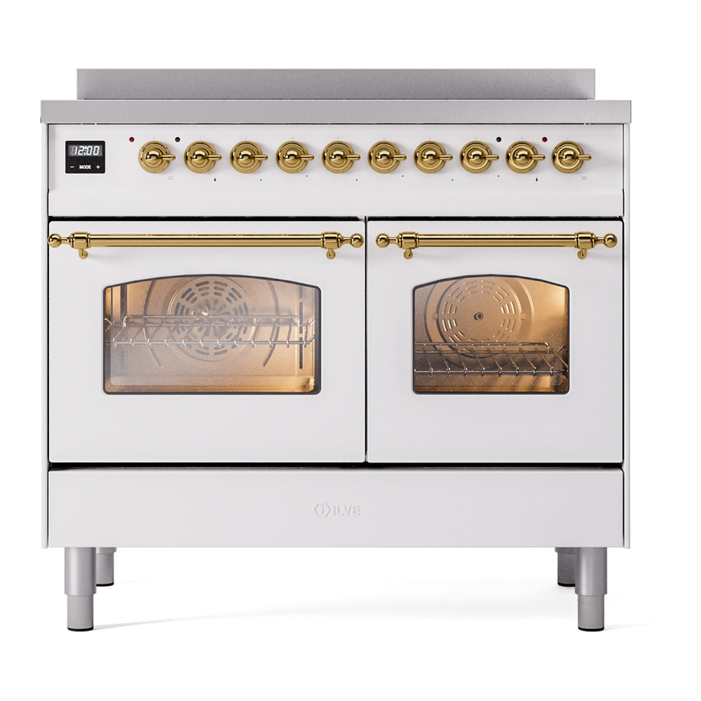 ILVE Nostalgie II 40" Induction Range - Double Ovens, 6-Element Induction - Triple Glass Door - image 5