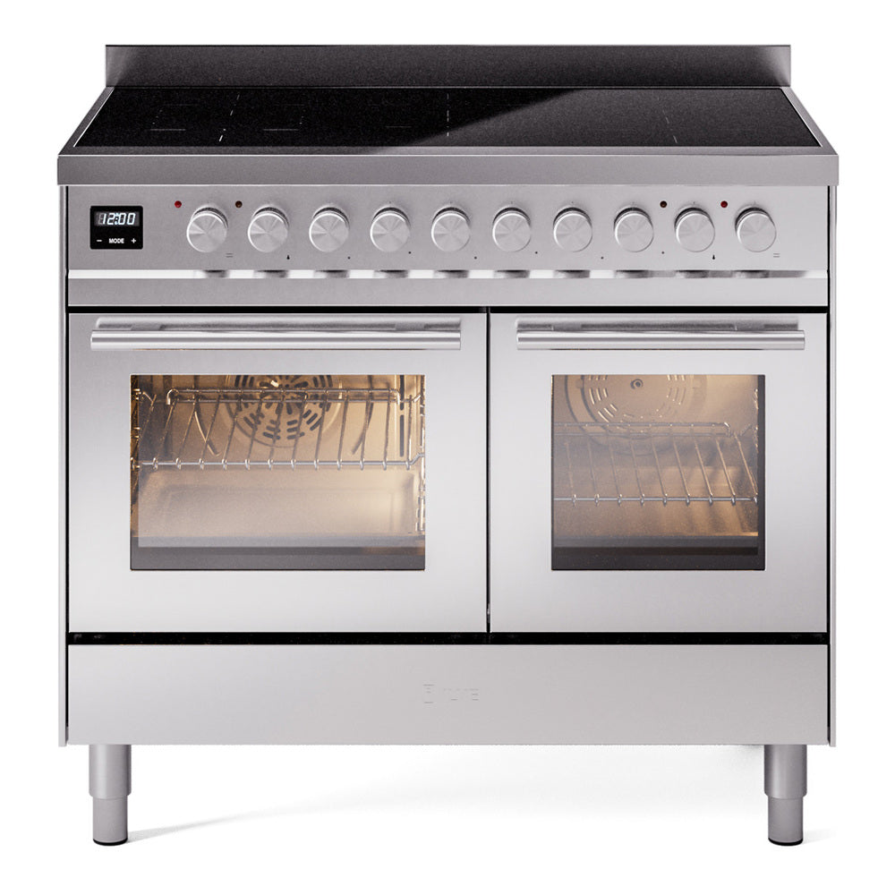 ILVE Professional Plus II 40" Induction Range - Double Ovens, 6-Element Induction - Triple Glass Door