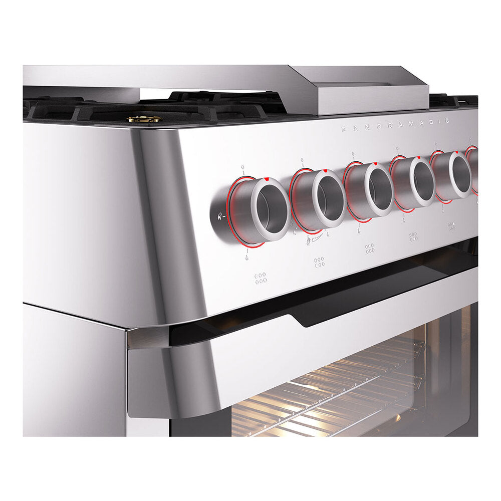 ILVE Panoramagic 36" Dual Fuel Range - 6 Burners + Griddle - image 5