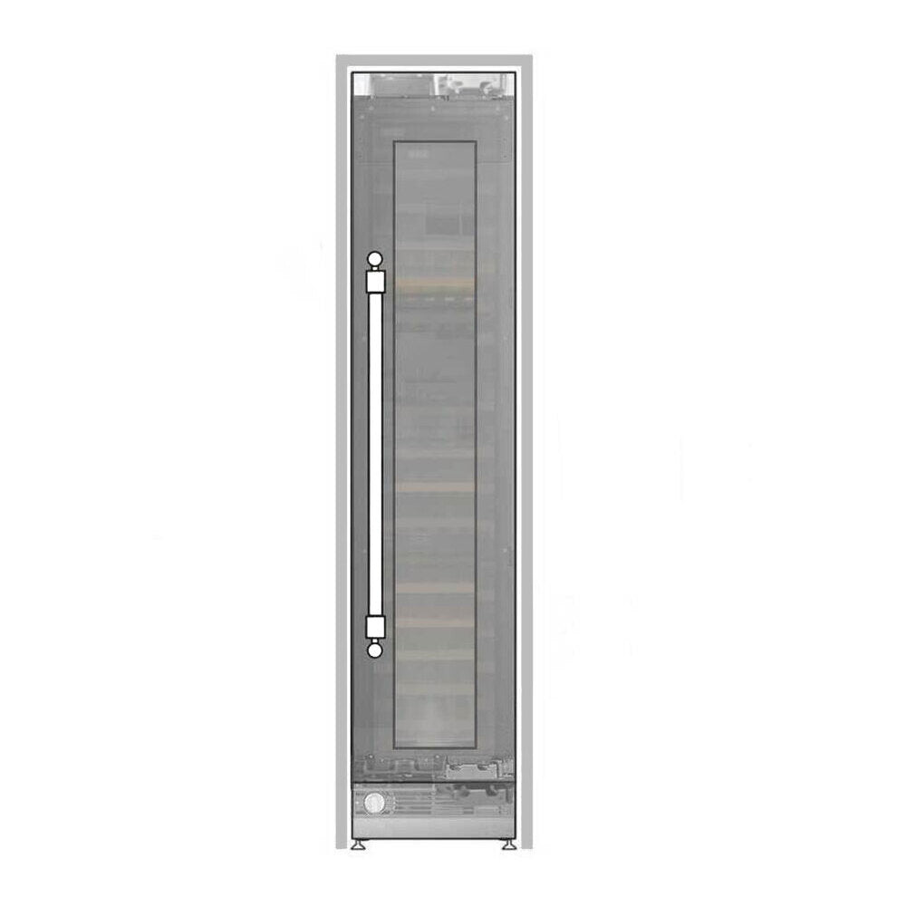 ILVE 18 inch Built-In Triple Zone Wine Column with 68 Bottle Capacity, Panel Ready - UWFC18BNNPRY