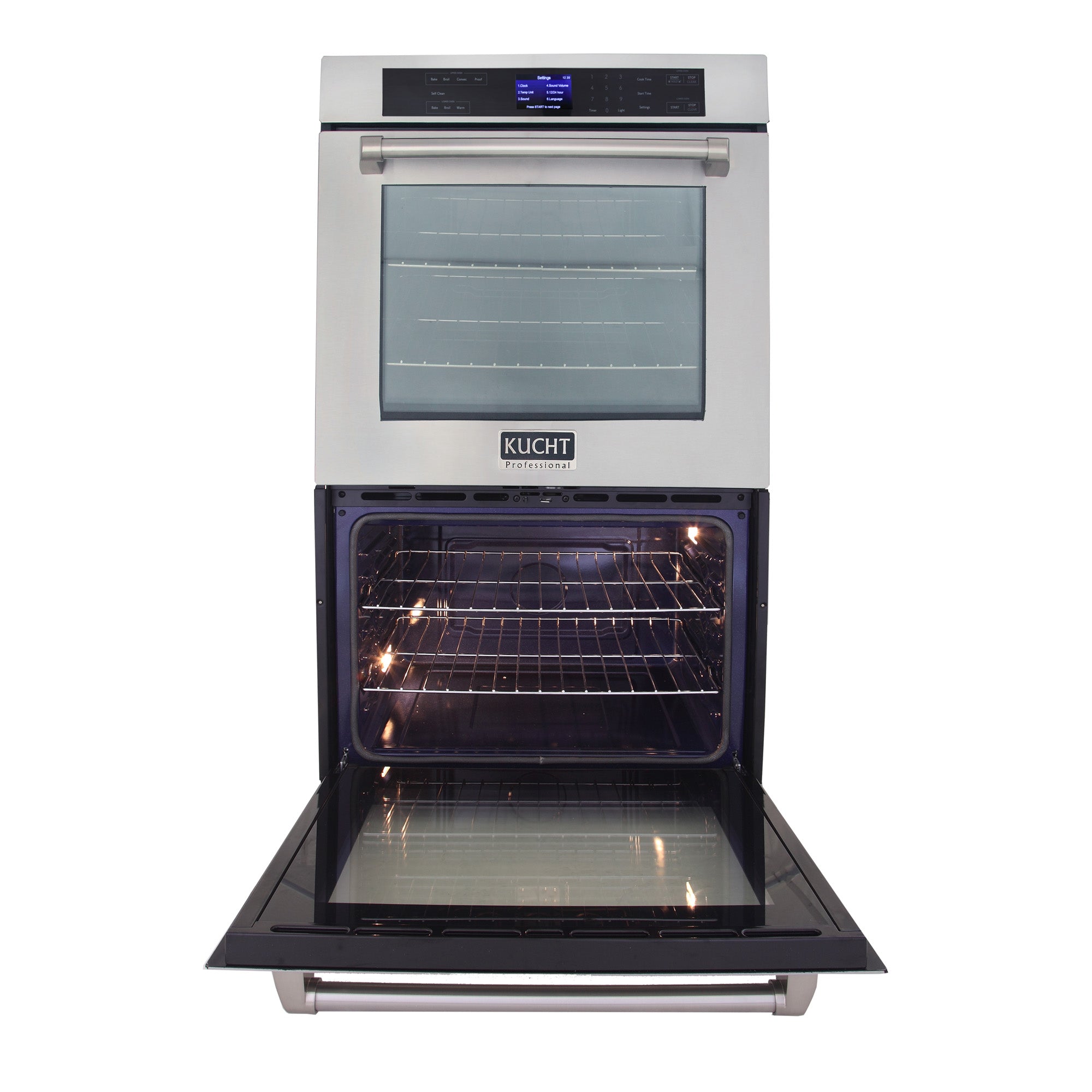 Kucht 30 in. 10 cu. ft. Double Electric Wall Oven with True Convection and Self-Cleaning KWO620 - image 3