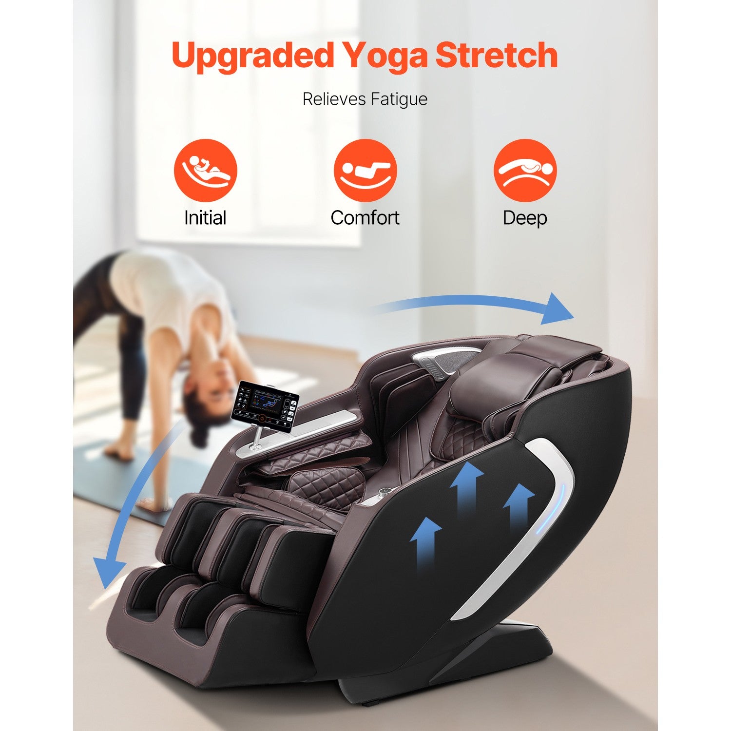 Uimoso Massage Chair Full Body 4D Massage Recliner with Sl-Track & Yoga Stretch