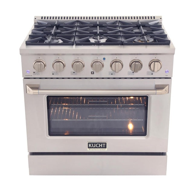 Kucht Professional 36 in. 5.2 cu. ft. Dual Fuel Range KDF362 - image 5