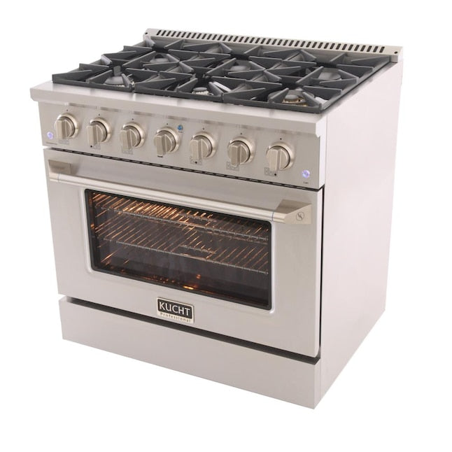 Kucht Professional 36 in. 5.2 cu. ft. Dual Fuel Range KDF362 - image 4