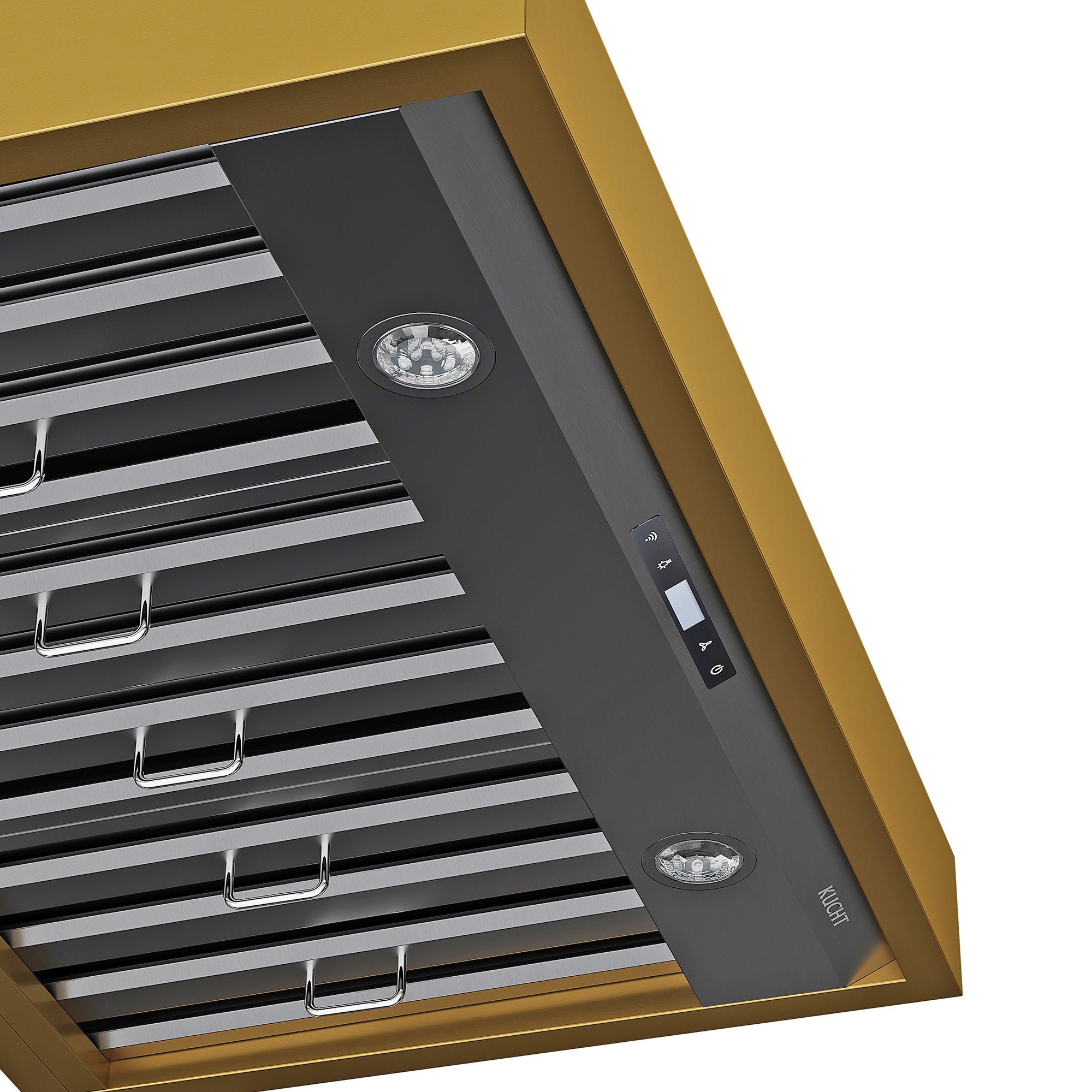Kucht 36 in. 900 CFM Wall Mounted Range Hood in Titanium Stainless Steel KRH36TG - image 3