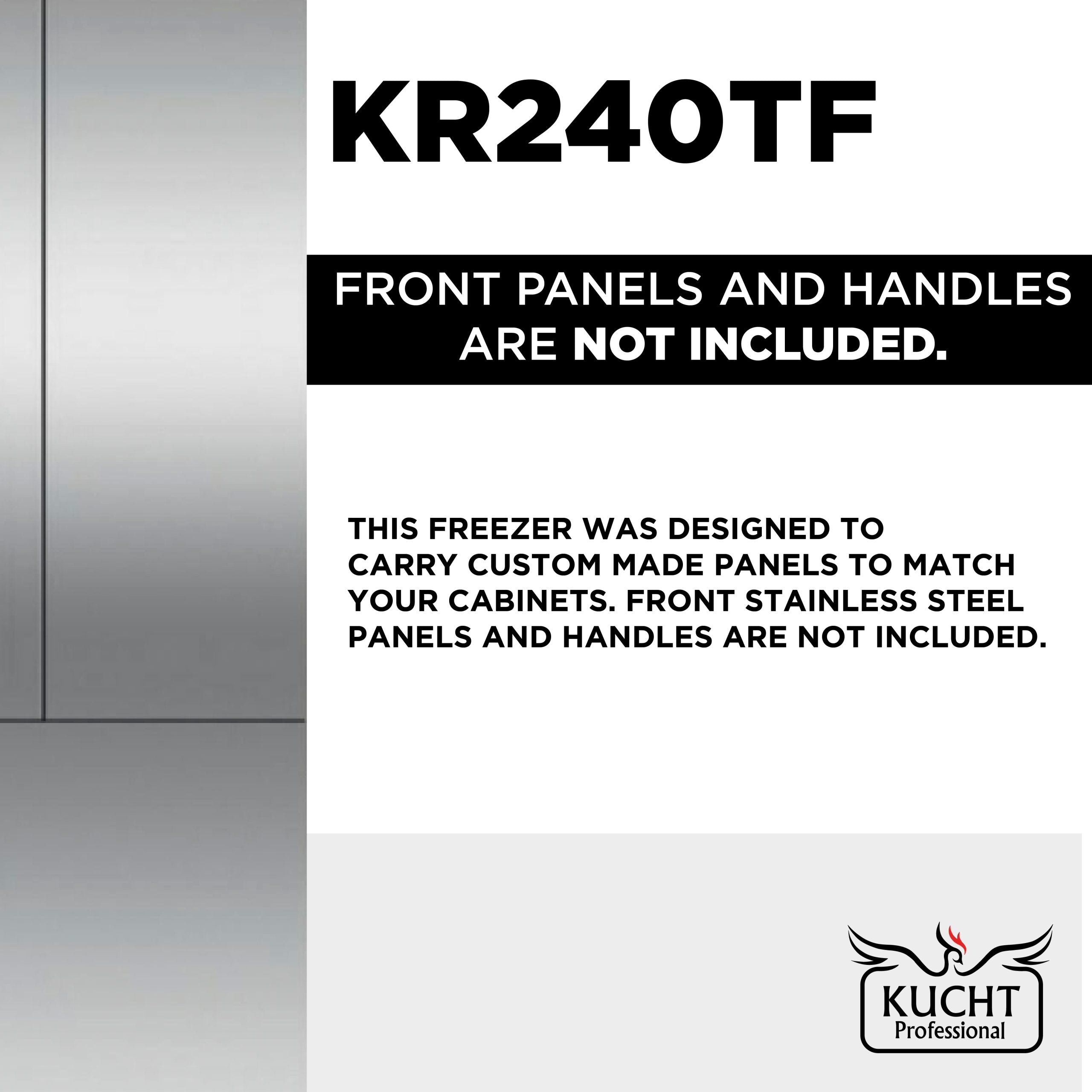 Kucht Professional 24 in. Built-In Freezer in Custom Panel Ready KR240TF - image 4