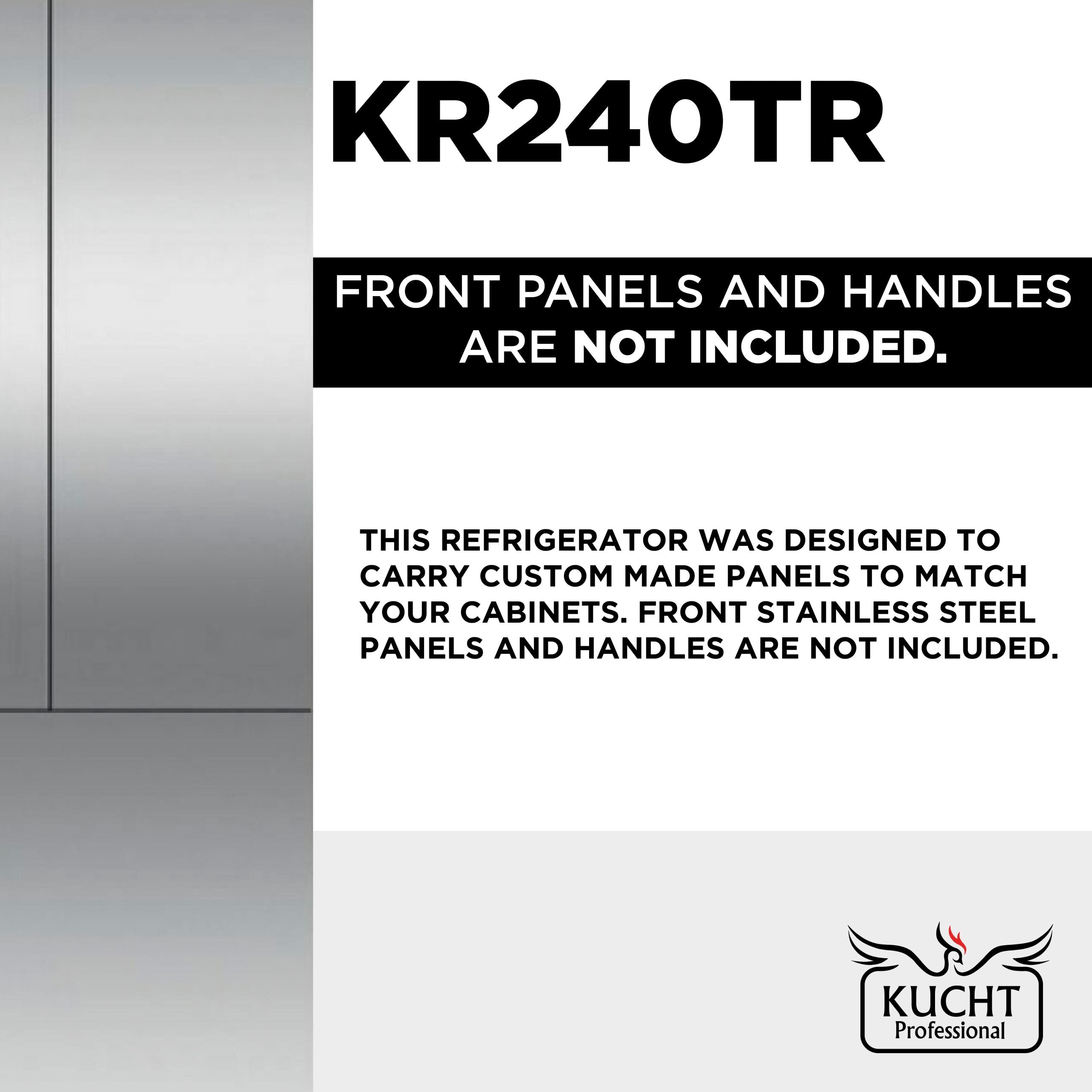 Kucht Professional 24 in. Built-In Refrigerator in Custom Panel Ready KR240TR - image 6
