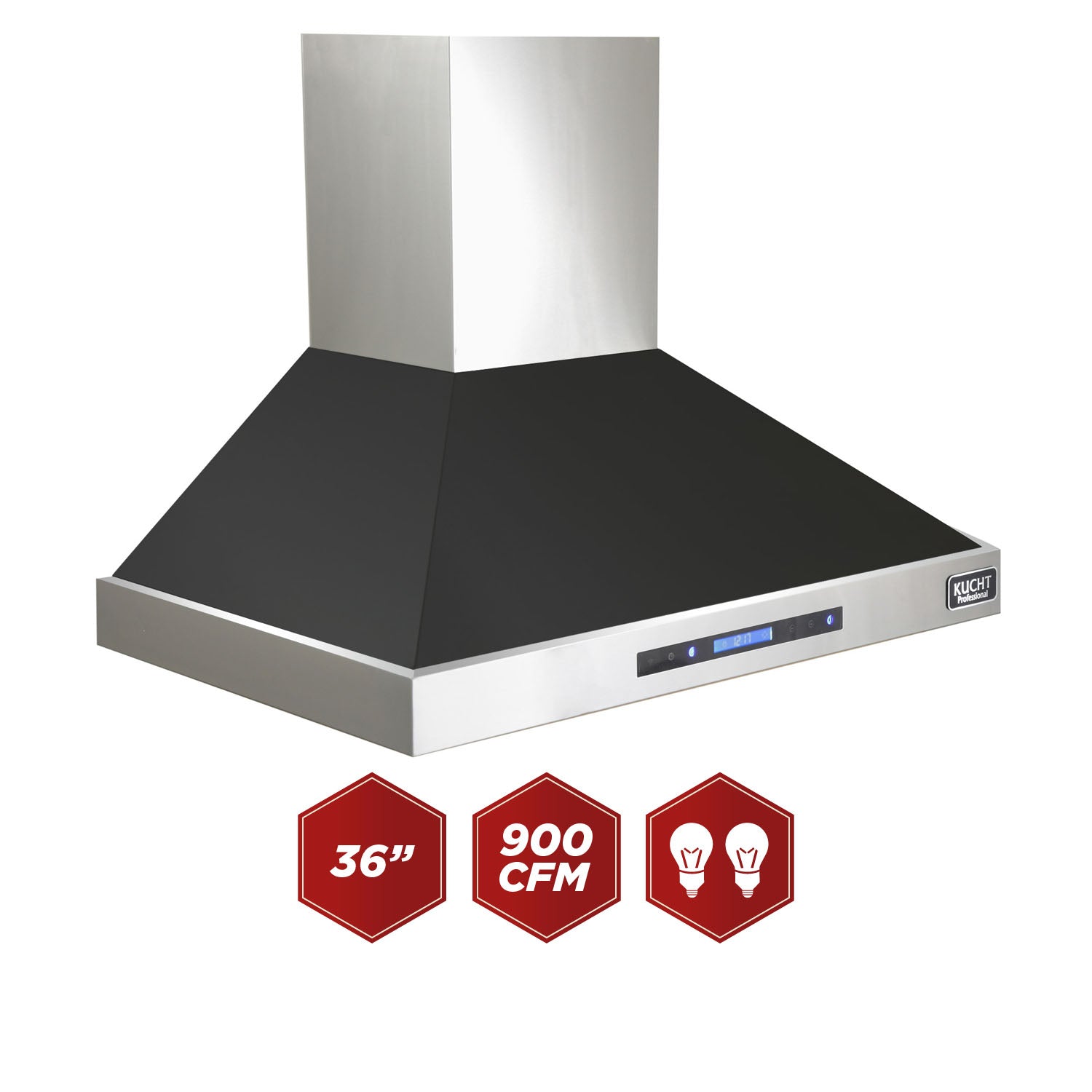 Kucht Professional 36 in. Wall Mounted Range Hood 900CFM KRH3615 - image 2