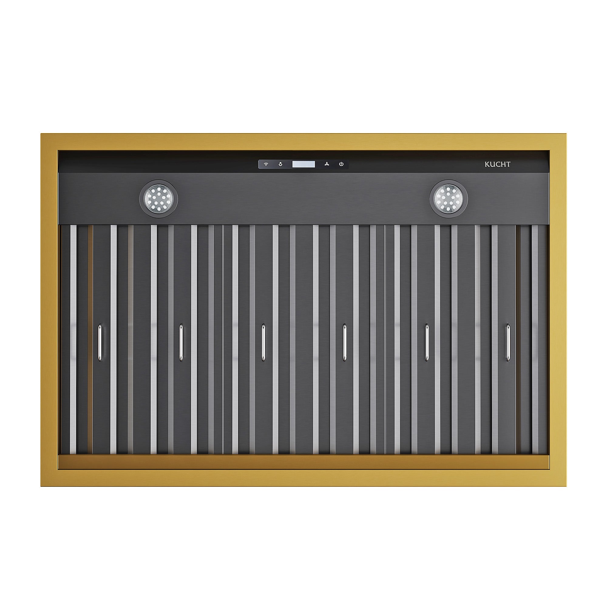 Kucht 36 in. 900 CFM Wall Mounted Range Hood in Titanium Stainless Steel KRH36TG - image 5