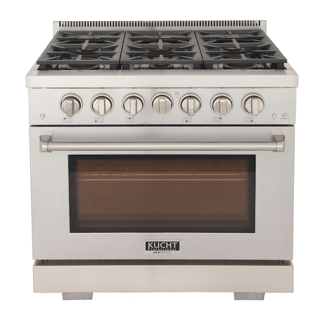 Kucht Professional 36 in. 5.2 cu. ft. Natural Gas Range and Convection Oven KFX3600X - image 16