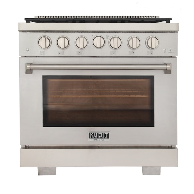 Kucht Professional 36 in. 5.2 cu. ft. Natural Gas Range and Convection Oven KFX3600X - image 1