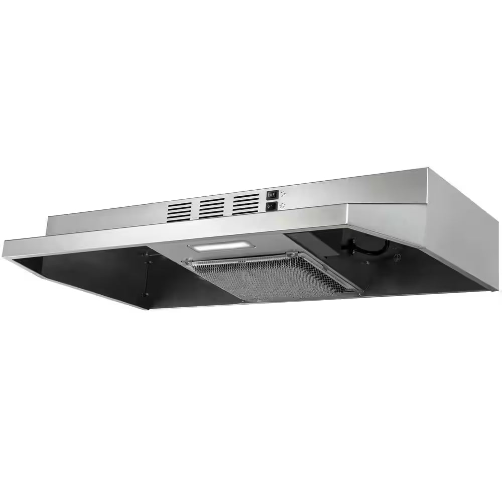 36-In Stainless Steel under Cabinet Range Hood with Charcoal Filter