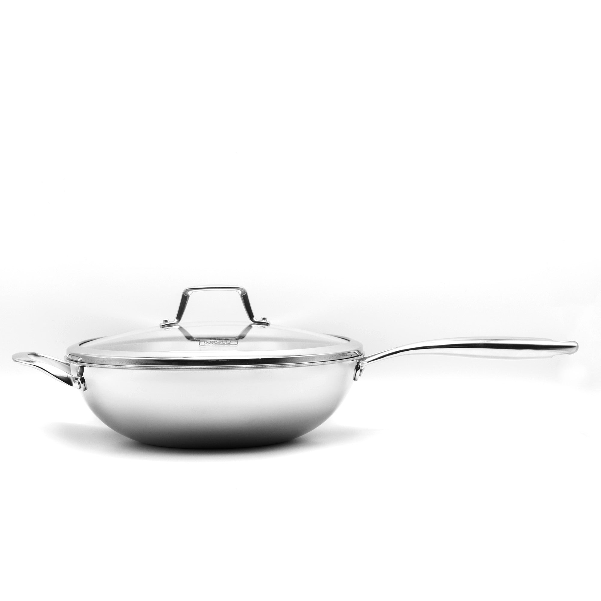 Kucht Culinary Professional 3-Ply Stainless Steel Wok with Lid KW309 - image 6