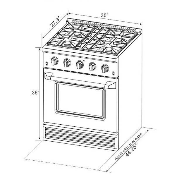 Kucht KNG301 30 in. Professional Gas Range - image 89