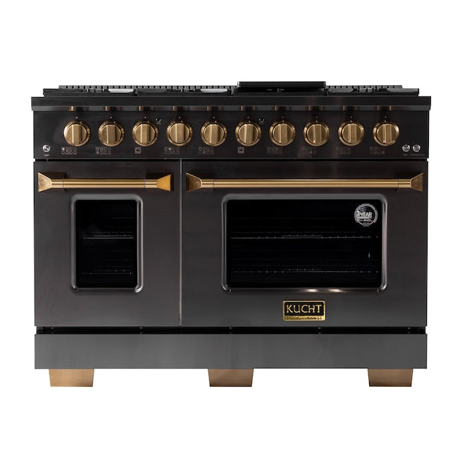Kucht Gemstone Professional 48 in. 6.7 cu. ft. Natural Gas Range with Sealed Burners, Griddle/Grill and Two Ovens - One Convection KEG483 - image 16