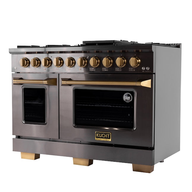 Kucht Gemstone Professional 48 in. 6.7 cu. ft. Natural Gas Range with Sealed Burners, Griddle/Grill and Two Ovens - One Convection KEG483 - image 7