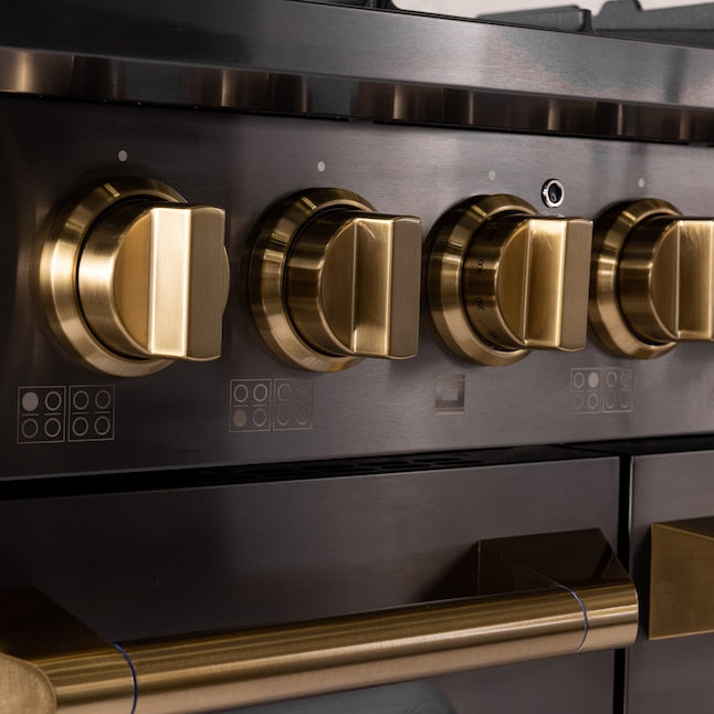 Kucht Gemstone Professional 48 in. 6.7 cu. ft. Natural Gas Range with Sealed Burners, Griddle/Grill and Two Ovens - One Convection KEG483 - image 8