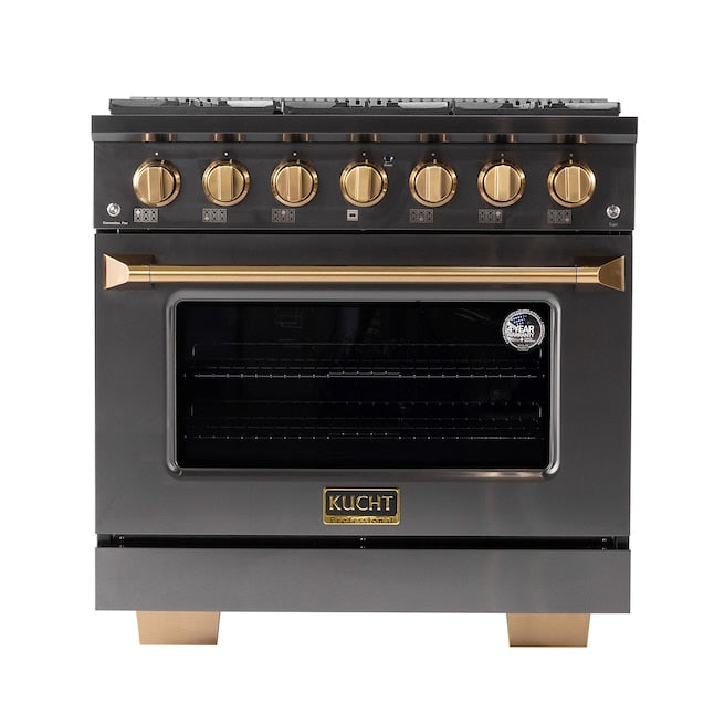Kucht Gemstone Professional 36 in. 5.2 cu. ft. Dual Fuel Range KED364 - image 14