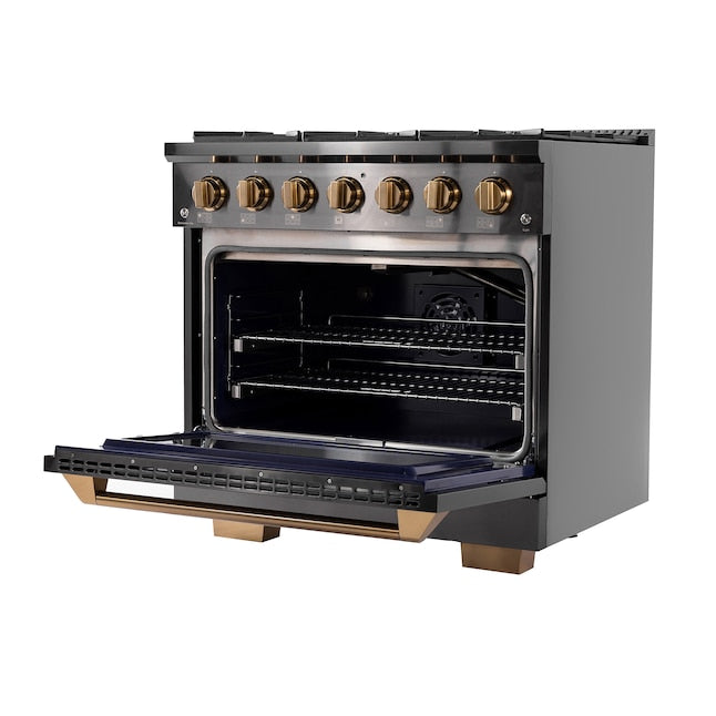 Kucht Gemstone Professional 36 in. 5.2 cu. ft. Dual Fuel Range KED364 - image 3