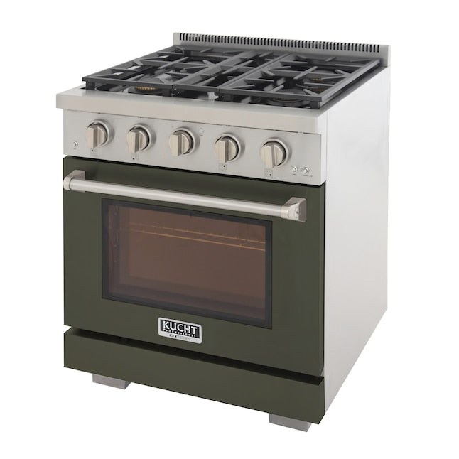 Kucht Professional 30 in. 4.2 cu. ft. Natural Gas Range with Sealed Burners and Convection Oven in Stainless Steel KFX300 - image 22